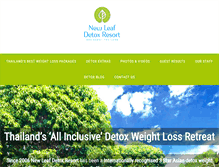 Tablet Screenshot of newleafdetoxresort.com